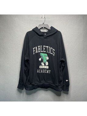 The Year Round Terry Hoodie Fabletics Mens Black XXL Cotton Blend